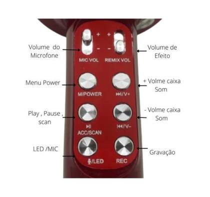 Imagem de Microfone Sem Fio Bluetooth Karaokê infantil Bluetooth, Youtuber