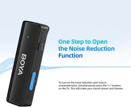 Imagem de Microfone sem fio boyalink sistema wireless dual preto