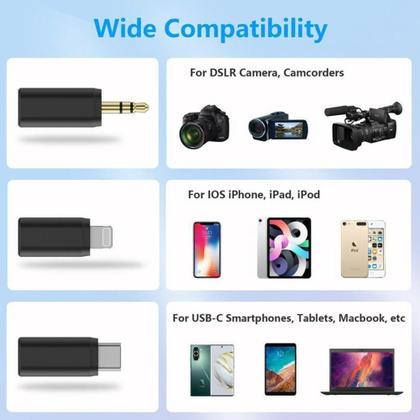 Imagem de Microfone sem fio boyalink sistema wireless dual preto
