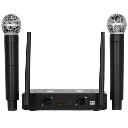 Imagem de Microfone Sem Fio Duplo de Mão UHF SD28 MM - Soundrix