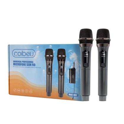 Imagem de Microfone Sem Fio Duplo Profissional Dinâmico Alta Qualidade Recarregável com Excelência sonora