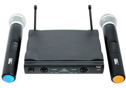 Imagem de Microfone Sem Fio Duplo Profissional Jwl U-585 Uhf