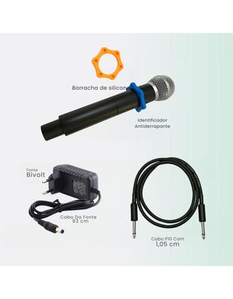 Imagem de Microfone Sem Fio Duplo Profissional Wireless Txp C Receptor