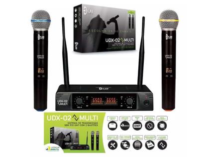 Imagem de Microfone Sem Fio Duplo UHF - Dylan UDX-02 Multi