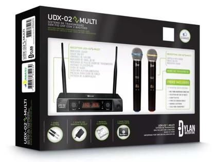 Imagem de Microfone Sem Fio Duplo UHF - Dylan UDX-02 Multi