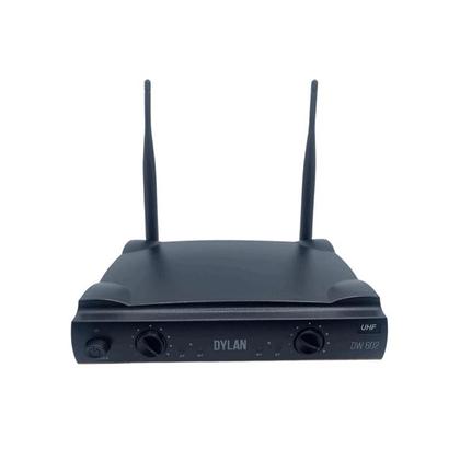 Imagem de Microfone sem fio dylan dw602 max uhf c/2 microfones bastao