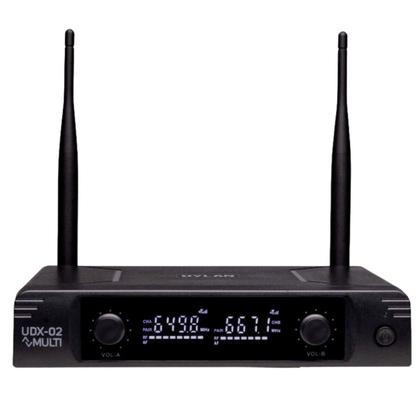 Imagem de Microfone Sem Fio Dylan UDX-06 MULTI Duplo Headset e Lapela