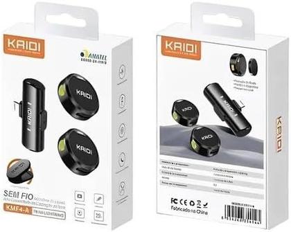 Imagem de Microfone Sem Fio Lapela Duplo Anti Ruído Android (Tipo C) Modelo:Android - Tipo C