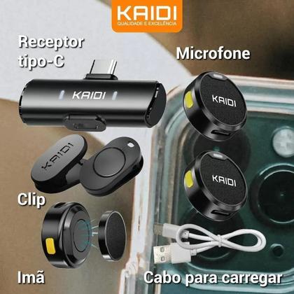 Imagem de Microfone Sem Fio Lapela Duplo Anti Ruído Android (Tipo C) Modelo:Android - Tipo C