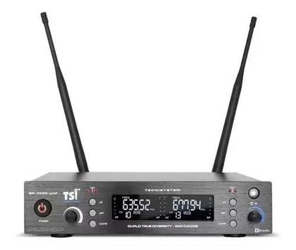 Imagem de Microfone Sem Fio Tsi Br 7000 Uhf Digital Duplo Com Maleta