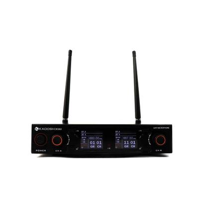 Imagem de Microfone sem fio UHF Kadosh K-502M Digital duplo Mão/Bastão + Bateria Recarregável