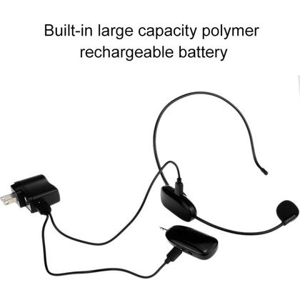 Imagem de Microfone sem fio UHF portátil 2 em 1