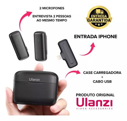 Imagem de Microfone Sem Fio Ulanzi J12 - Conector Lightning