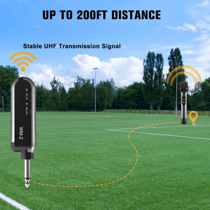 Imagem de Microfone Sem Fio VeGue WM-2 UHF Duplo - Sistema de Mão