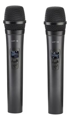 Imagem de Microfone Sem Fio Vokal Vlr502 Duplo Uhf C/ Baterias Lithium