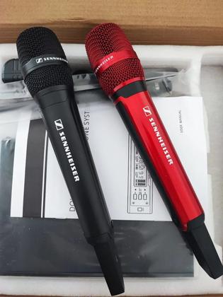 Imagem de Microfone Sennheiser Duplo Profissional Ew 135 G4 Cor PRETO E VERMELHO