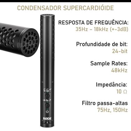 Imagem de Microfone Shotgun Rode Videomic Ntg Híbrido P2 E Cabo Usb-c Sc16