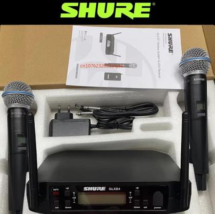 Imagem de Microfone Shure Sem Fio Duplo Glxd4 Beta 58A Metal - Profissional