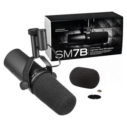 Imagem de Microfone Shure Sm7b Dinâmico Vocal Para Estúdio Podcast Preto