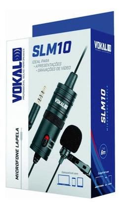 Imagem de Microfone Vokal Lapela Slm10 Smartphone Camera Pc Cor Preto