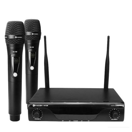 Imagem de Microfones Sem Fio Duplo Kadosh K412m Dinâmico Uhf Bateria