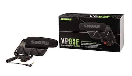 Micrófono Shure VP83F LensHopper Condensador Montado en Cámara