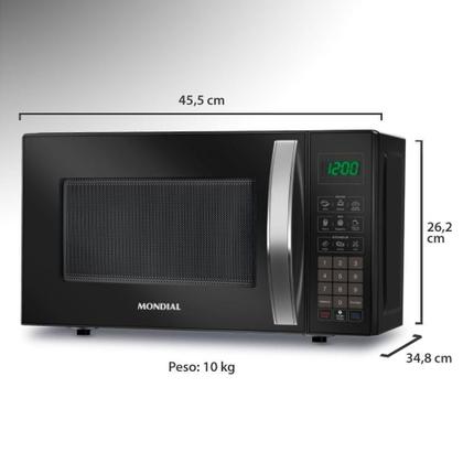 Imagem de Microondas 21 Litros Mondial 1200w Mo0121b Preto 220v