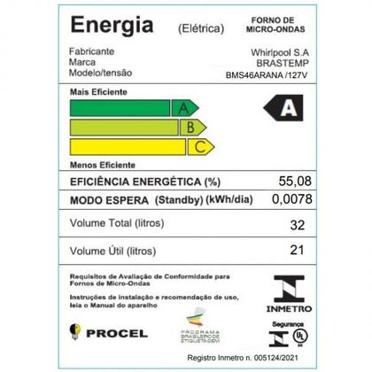 Imagem de Microondas Brastemp BMS46AR Espelhado 32L