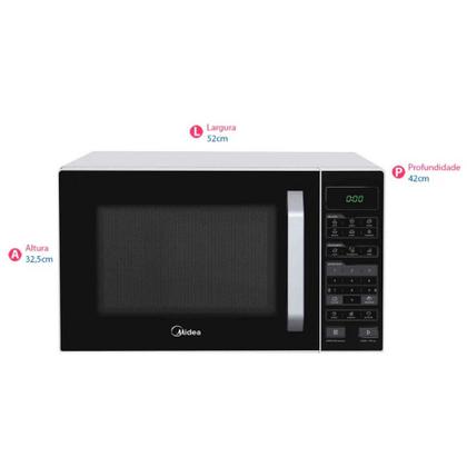 Imagem de Microondas com Puxador 35 Litros MXSA35P Midea