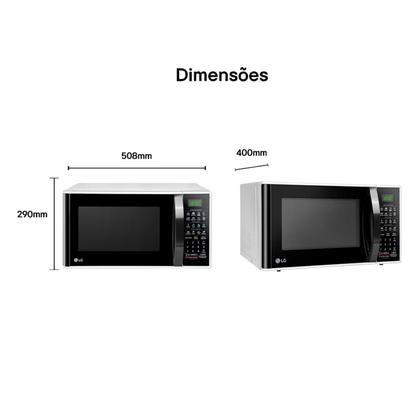 Imagem de Microondas com Revestimento EasyClean LG MS3091BC 30 Litros 110V