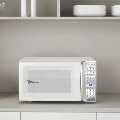 Imagem de Microondas Electrolux 34L MEO44 Branco com Grill e Menu Receitas