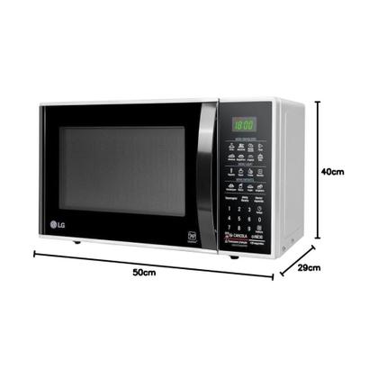 Imagem de Microondas LG 30L Easy Clean Com Puxador Banco Preto MS3091BCA 220v