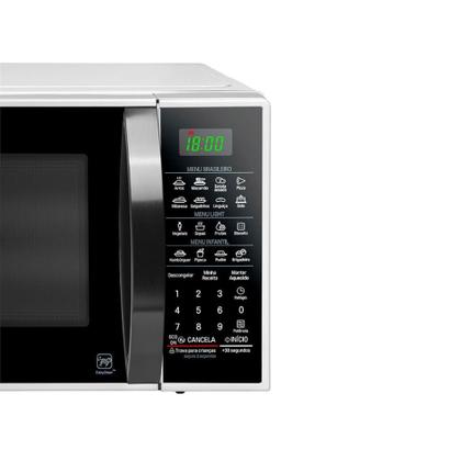Imagem de Microondas LG 30L Easy Clean Com Puxador Banco Preto MS3091BCA 220v