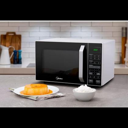 Imagem de Microondas Midea MXSA27P2 Premium 27L 800W Funções Programadas Branco Preto 220V