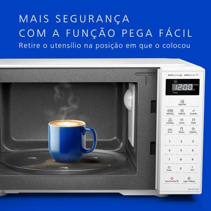 Imagem de Microondas Panasonic Tecnologia Antibactéria AG 21L Branco - NN-ST25LWRU