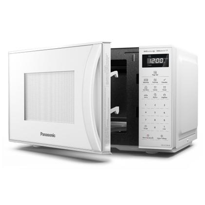 Imagem de Microondas Panasonic Tecnologia Antibactéria AG 21L Branco - NN-ST25LWRU