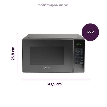 Imagem de Microondas Seu MasterChef Midea 20L Design e Praticidade 127V