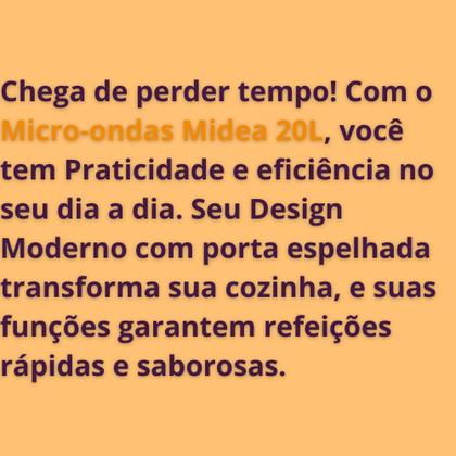Imagem de Microondas Seu MasterChef Midea 20L Design e Praticidade 127V