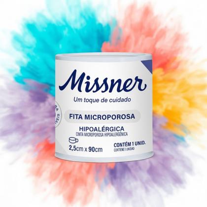 Imagem de Micropore Branco  Fixação Confortável 2,5cm x 90cm C'6 un