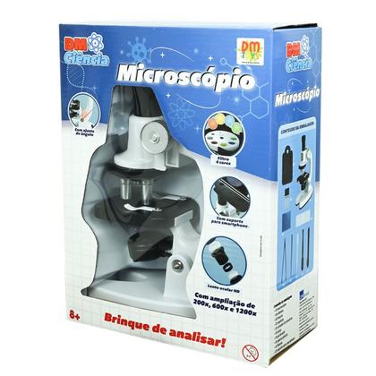 Imagem de Microscópio Científico Led 1200x Ciência Jogo Educativo Infantil