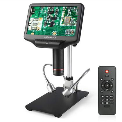 Imagem de Microscópio digital Andonstar AD407 4MP UHD HDMI LCD de 7 polegadas