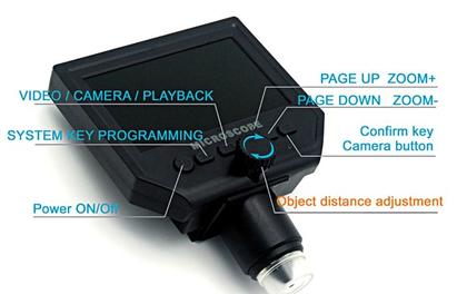 Imagem de Microscópio Digital Eletrônico com Câmera 600x 3,6MP HD e Tela LCD de 4,3 Polegadas