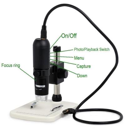 Imagem de Microscópio Digital Mustcam 1080P Full HD - 10x a 220x Zoom - Saída HDMI