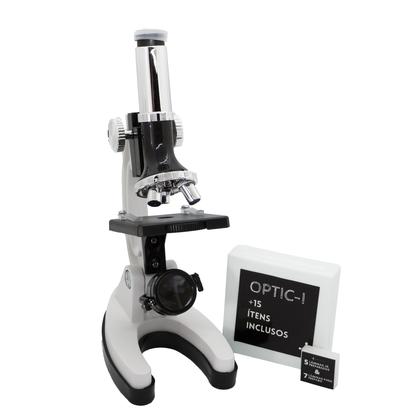 Imagem de Microscópio Optic-1 Uranum Monocular 300x 600x 1200x Para Crianças Adultos Observar