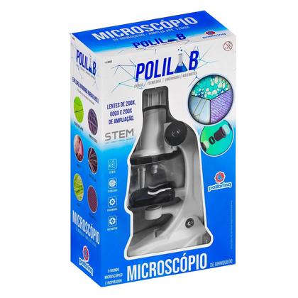 Imagem de Microscópio Portátil Educacional Didático Óptico Zoom 200x 600x 1200x - Polibrinq