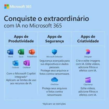 Imagem de Microsoft 365 Family com Copilot: 6 usuários + Kaspersky Antivírus Premium para 5 dispositivos L