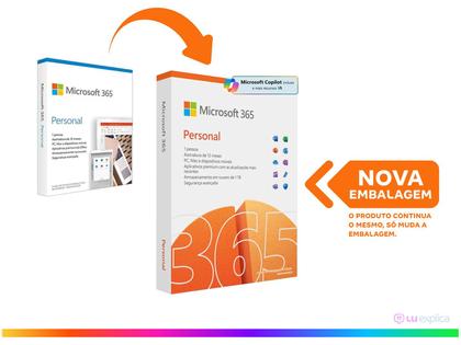 Imagem de Microsoft 365 Personal Office 365 apps 1TB - 1 Usuário Assinatura Anual