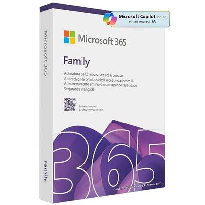 Imagem de Microsoft Office 365 Family com McAfee Total Protection Para 5 dispositivos