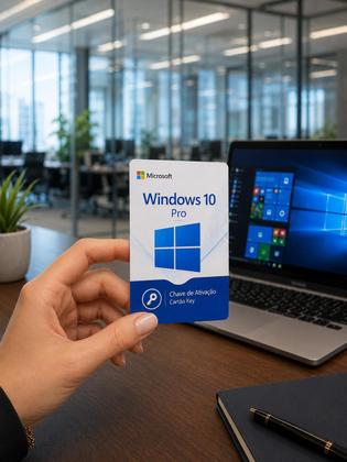 Imagem de Microsoft Windows 10 Pro, 64 Bits, Licença Original FQC09131, Cartão Físico Chave Vitalícia