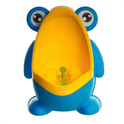 Imagem de Mictório Infantil Sapinho Pinico Troninho Bebê Menino Stand Up Azul Com Ventosa de Parede Portátil - 22004B KaBaby